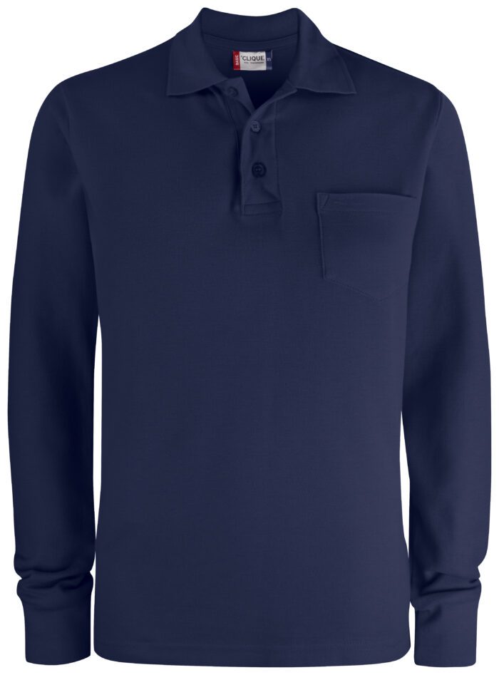 Basic Polo LS Pocket – Image 4