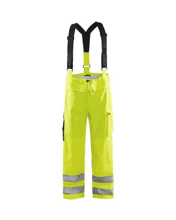 Pantalon de pluie à bretelles HV retardant flamme