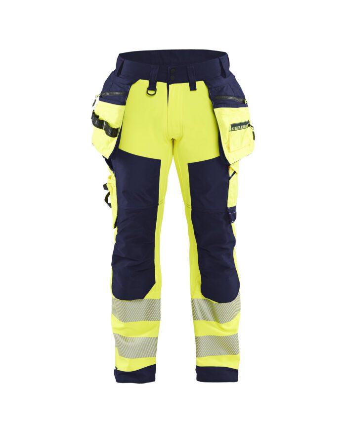 Hi-vis softshell trousers class2