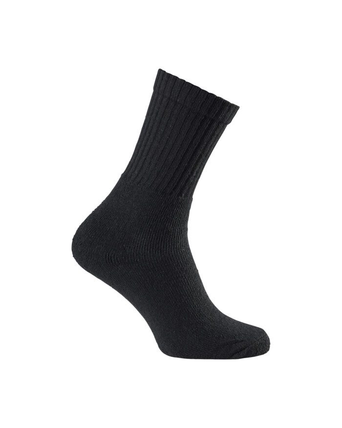 Chaussettes hautes en coton Pack x5 Noir
