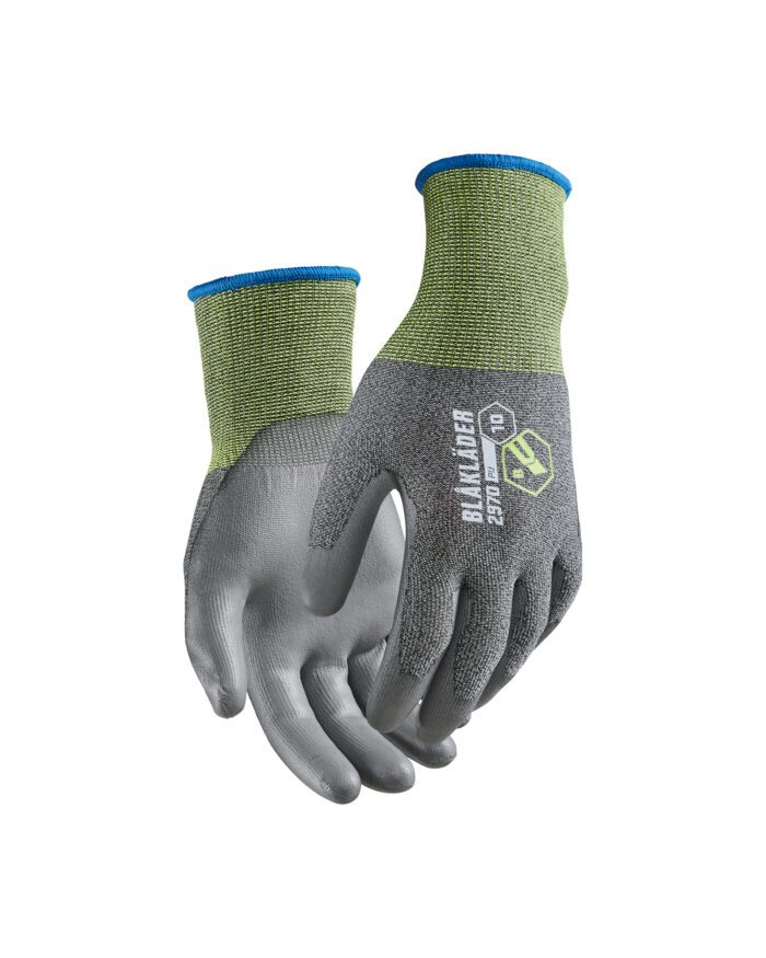 Gants de travail en PU trempé anti coupure niveau B