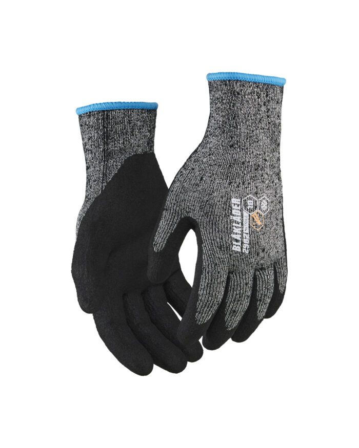 Gants de travail hiver en nitrile trempé anti coupure niveau C