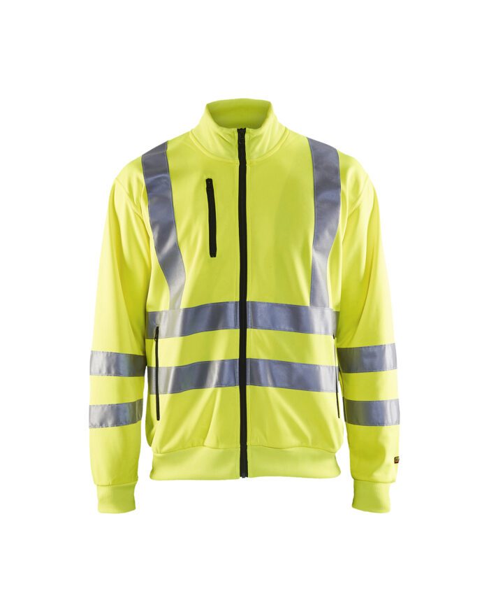 Sweat zippé haute visibilité