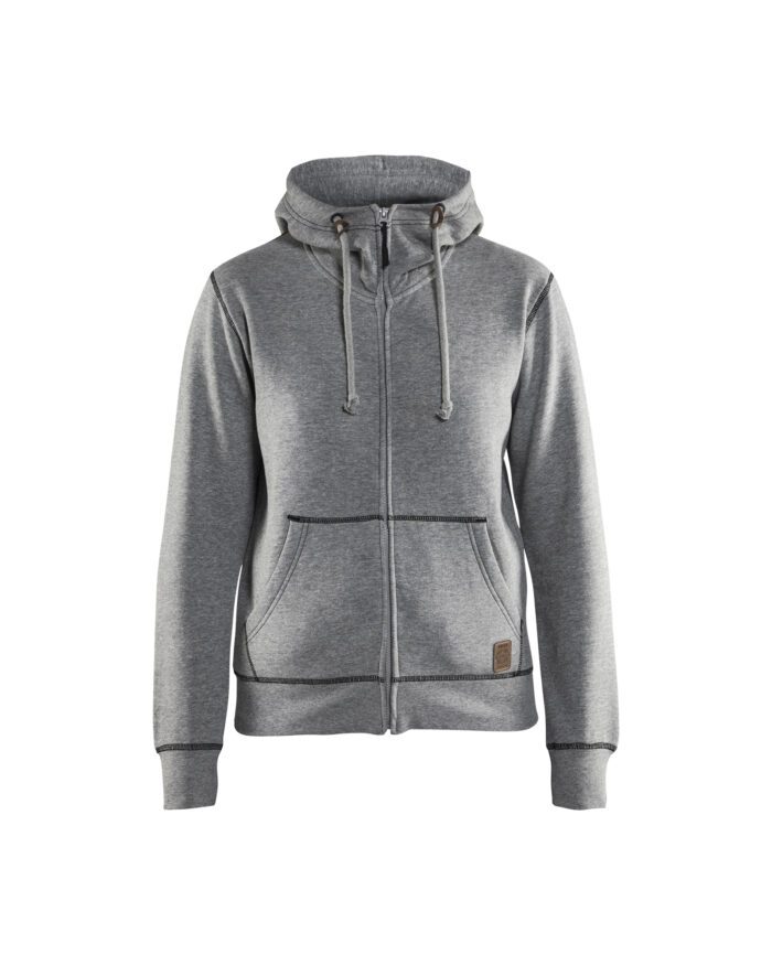 Sweat zippé à capuche femme