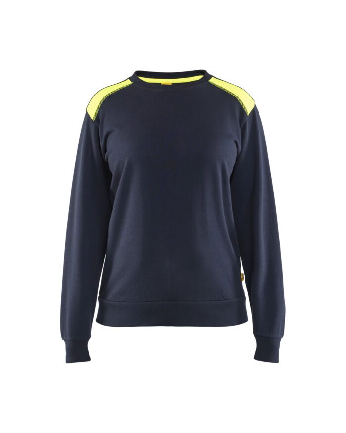 Sweater Round-neck Two-tone Women