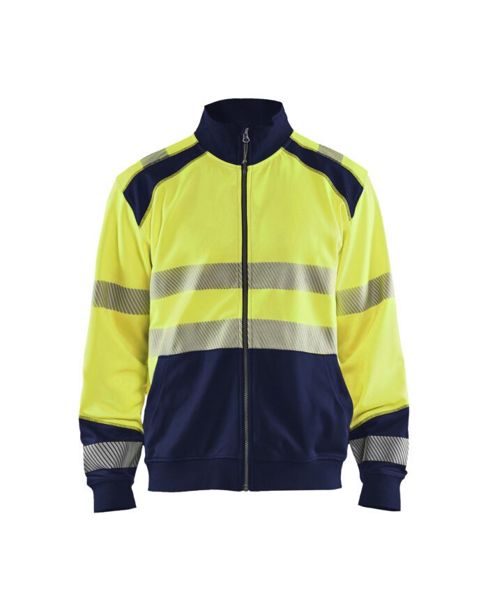 Sweat zippé haute-visibilité