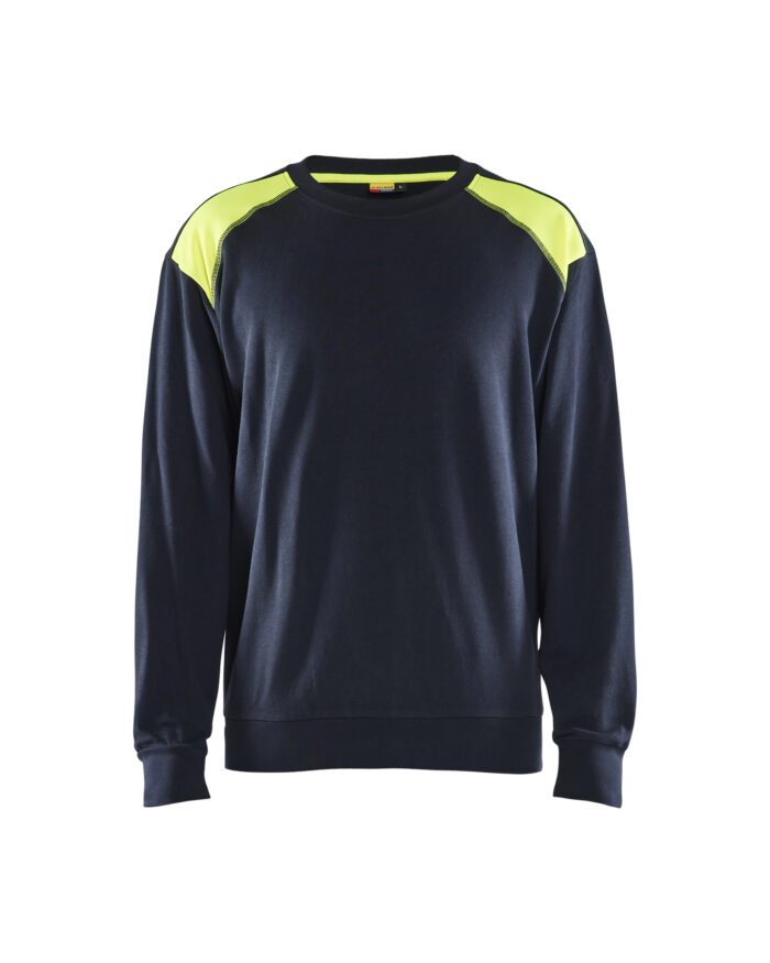 Sweater Round-neck Two-tone