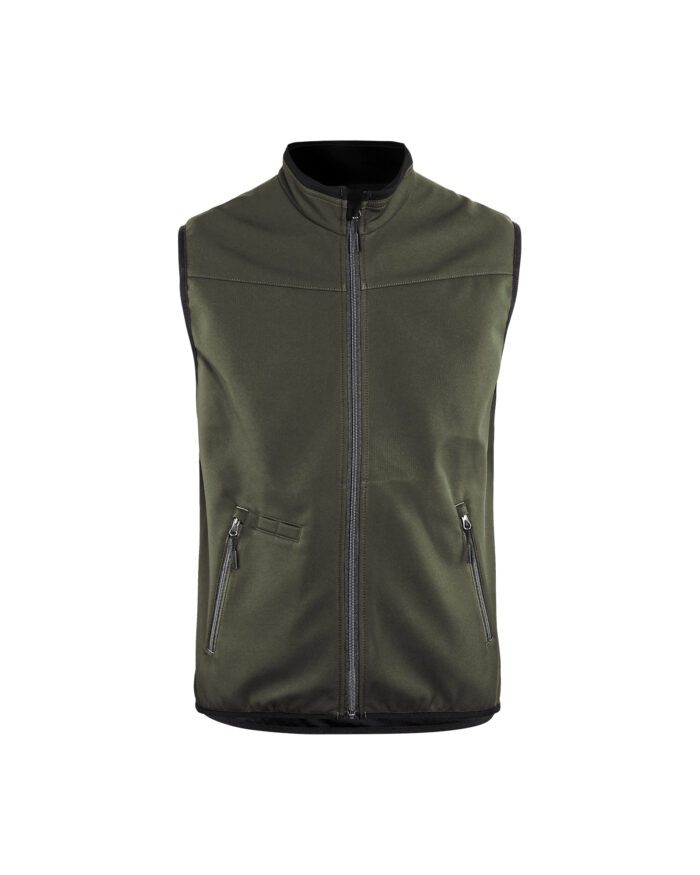 Gilet softshell sans manches +stretch