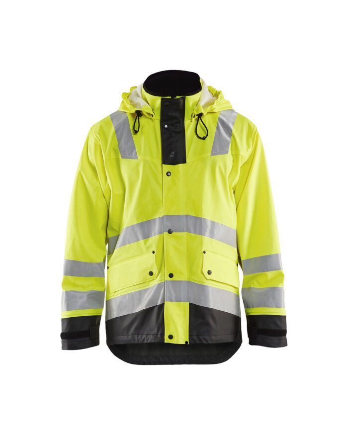 Veste de pluie doublée HV Niveau 2