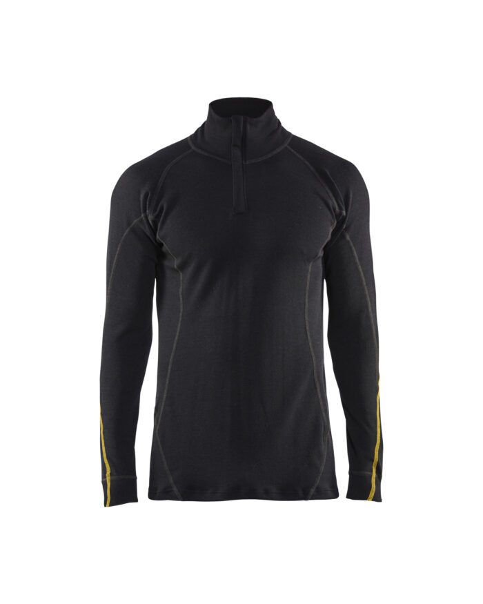Haut de sous-vêtements retardant flamme inhérent col zippé