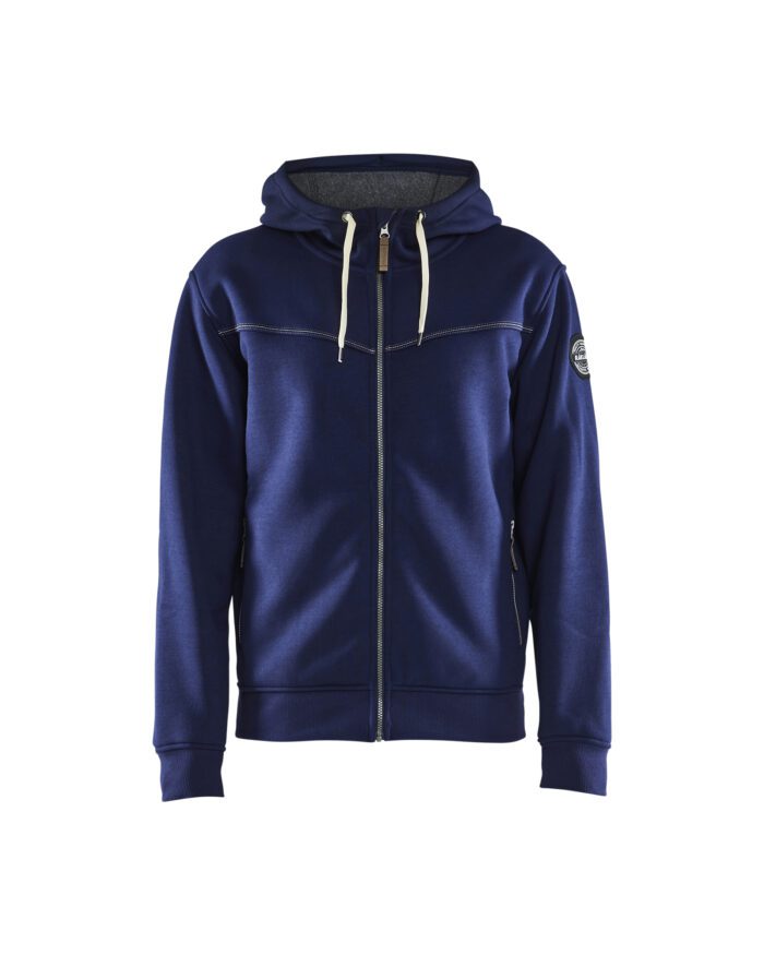Sweat zippé à capuche doublure thermique