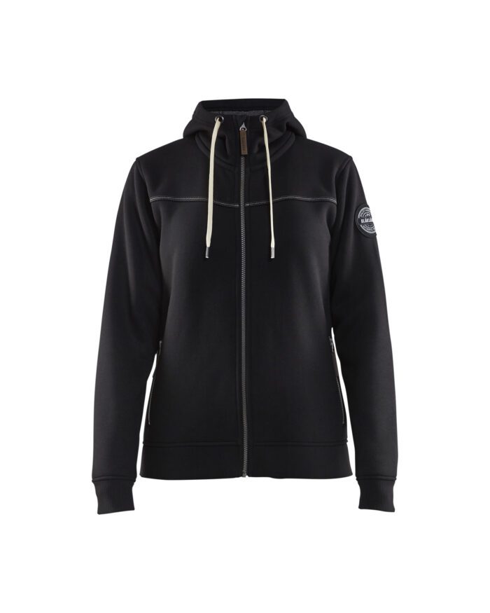 Sweat zippé à capuche femme
